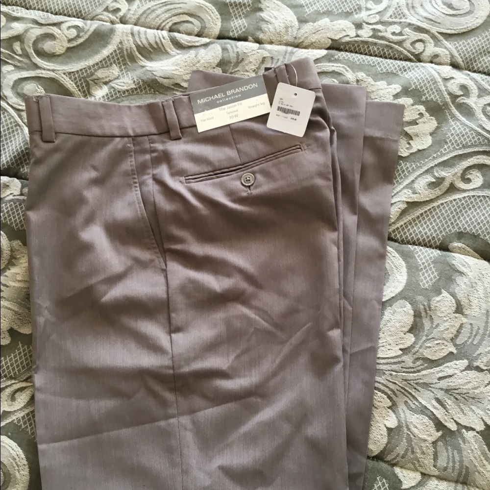 Men’s flat front pants